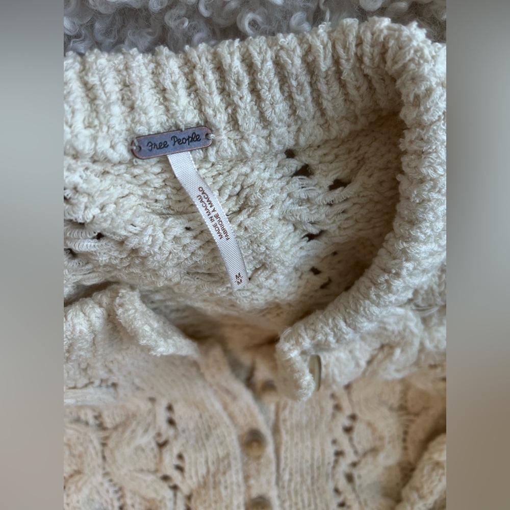 🐈⛅️Authentic Free People Polly Cable-Knit Sweater🧸 - Picture 8 of 17